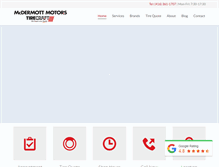 Tablet Screenshot of mcdermottmotors.com